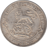1921 SIXPENCE ( VF ) - SIXPENCE - Cambridgeshire Coins