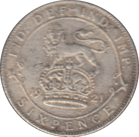 1921 SIXPENCE ( VF ) - SIXPENCE - Cambridgeshire Coins