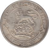 1921 SIXPENCE ( VF ) - SIXPENCE - Cambridgeshire Coins