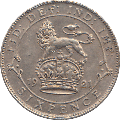 1921 SIXPENCE ( VF ) - SIXPENCE - Cambridgeshire Coins