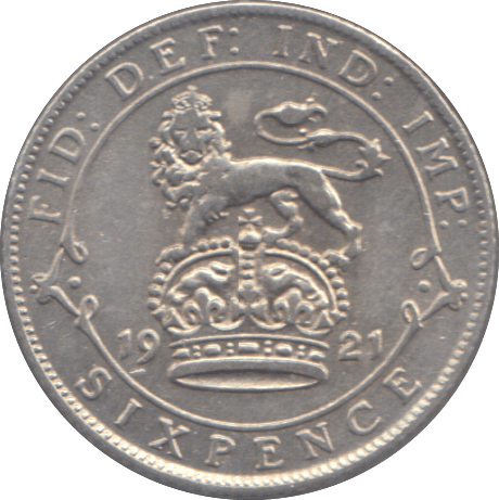 1921 SIXPENCE ( VF ) - SIXPENCE - Cambridgeshire Coins