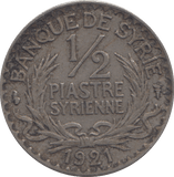 1921 SYRIA 1/2 PIASTRE - WORLD COINS - Cambridgeshire Coins