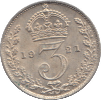 1921 THREEPENCE ( AUNC ) - THREEPENCE - Cambridgeshire Coins