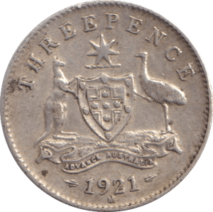 1921 THREEPENCE AUSTRALIA - THREEPENCE - Cambridgeshire Coins