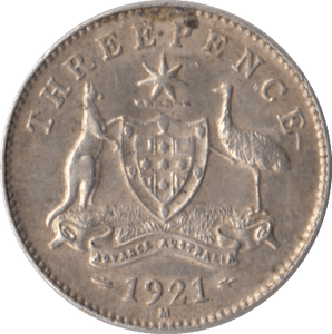 1921 THREEPENCE AUSTRALIA - THREEPENCE - Cambridgeshire Coins