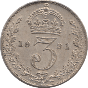 1921 THREEPENCE ( EF ) - THREEPENCE - Cambridgeshire Coins