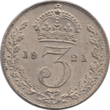 1921 THREEPENCE ( EF ) - THREEPENCE - Cambridgeshire Coins
