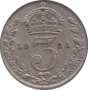 1921 THREEPENCE ( EF ) - THREEPENCE - Cambridgeshire Coins