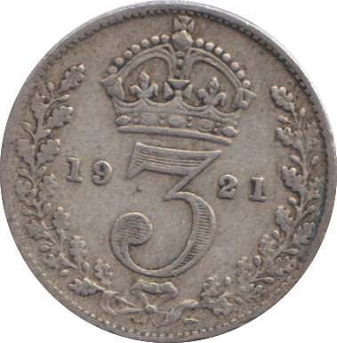 1921 THREEPENCE ( FINE ) - THREEPENCE - Cambridgeshire Coins