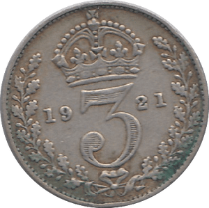 1921 THREEPENCE ( FINE ) - THREEPENCE - Cambridgeshire Coins