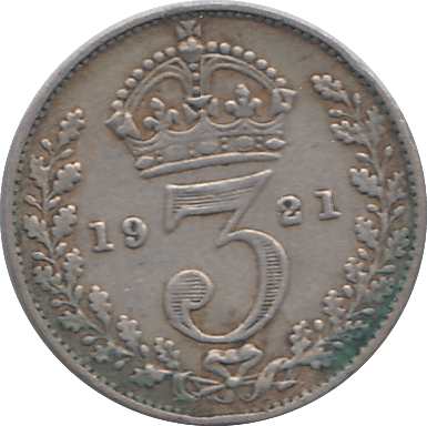 1921 THREEPENCE ( FINE ) - THREEPENCE - Cambridgeshire Coins