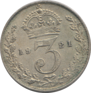 1921 THREEPENCE ( GVF ) - THREEPENCE - Cambridgeshire Coins