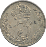 1921 THREEPENCE ( GVF ) - THREEPENCE - Cambridgeshire Coins