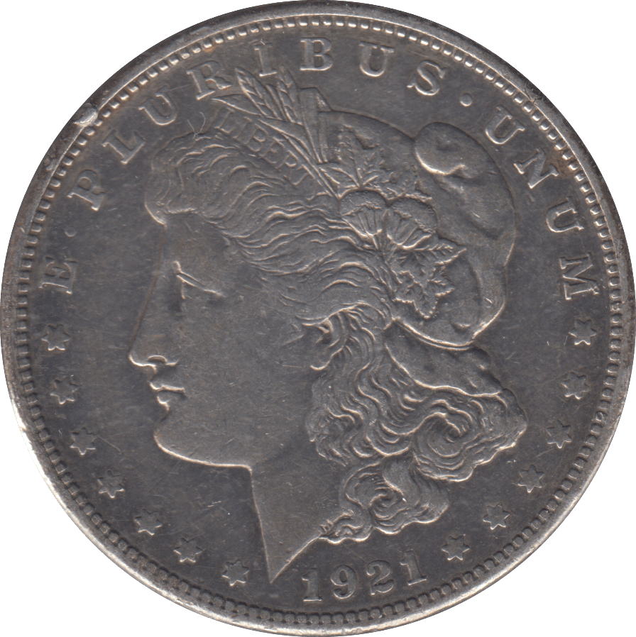 1921 USA DENVER MORGAN DOLLAR - WOLRD SILVER COINS - Cambridgeshire Coins
