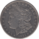 1921 USA DENVER MORGAN DOLLAR - WOLRD SILVER COINS - Cambridgeshire Coins