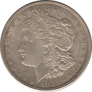 1921 USA SILVER MORGAN DOLLAR DENVER MINT - SILVER WORLD COINS - Cambridgeshire Coins