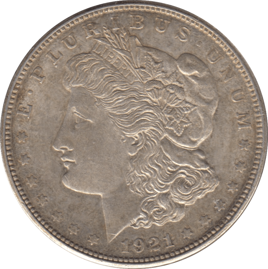 1921 USA SILVER MORGAN DOLLAR DENVER MINT - SILVER WORLD COINS - Cambridgeshire Coins