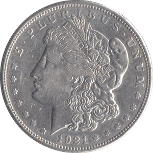 1921 USA SILVER MORGAN DOLLAR DENVER MINT - SILVER WORLD COINS - Cambridgeshire Coins