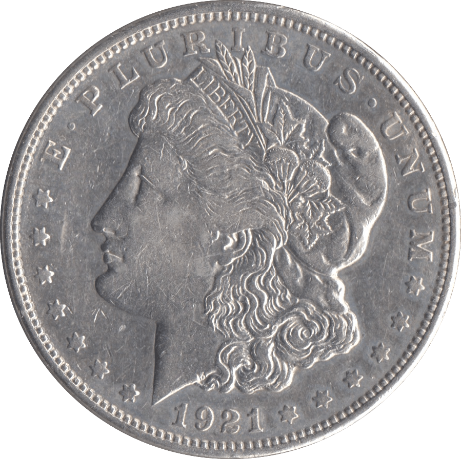 1921 USA SILVER MORGAN DOLLAR DENVER MINT - SILVER WORLD COINS - Cambridgeshire Coins