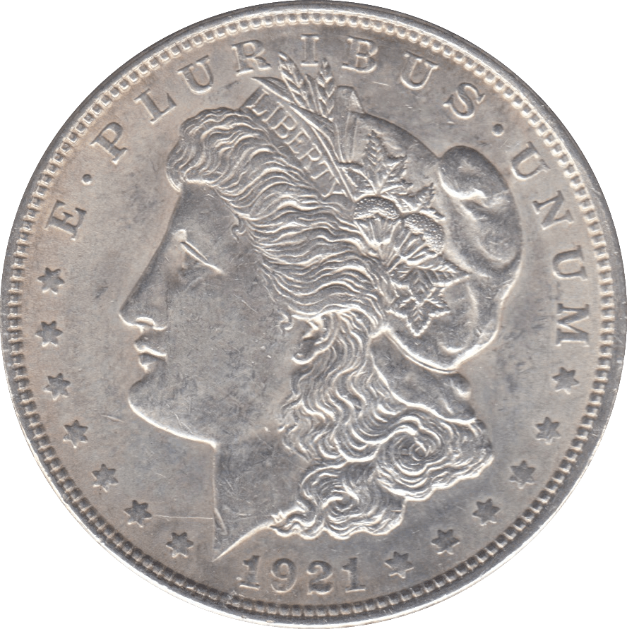 1921 USA SILVER MORGAN DOLLAR PHILADELPHIA MINT - SILVER WORLD COINS - Cambridgeshire Coins