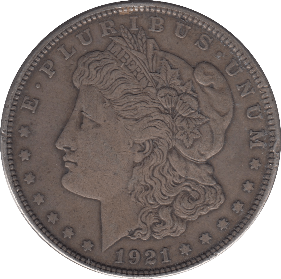 1921 USA SILVER MORGAN DOLLAR PHILADELPHIA MINT - SILVER WORLD COINS - Cambridgeshire Coins