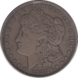 1921 USA SILVER MORGAN DOLLAR PHILADELPHIA MINT - SILVER WORLD COINS - Cambridgeshire Coins