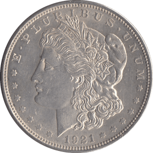 1921 USA SILVER MORGAN DOLLAR PHILADELPHIA MINT - SILVER WORLD COINS - Cambridgeshire Coins