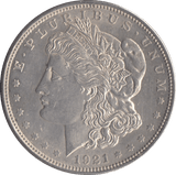 1921 USA SILVER MORGAN DOLLAR PHILADELPHIA MINT - SILVER WORLD COINS - Cambridgeshire Coins