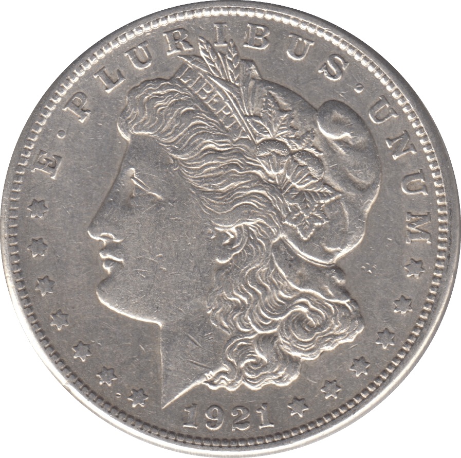 1921 USA SILVER MORGAN DOLLAR SAN FRANCISCO MINT - SILVER WORLD COINS - Cambridgeshire Coins