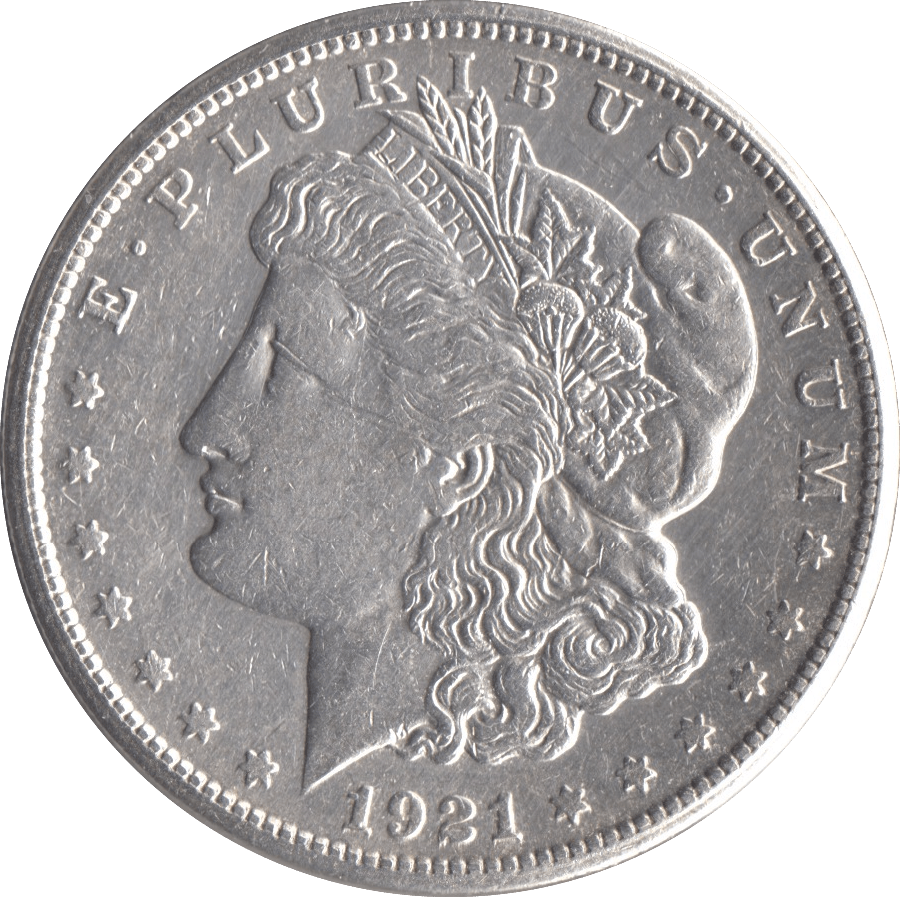 1921 USA SILVER MORGAN DOLLAR SAN FRANCISCO MINT - SILVER WORLD COINS - Cambridgeshire Coins
