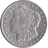 1921 USA SILVER MORGAN DOLLAR SAN FRANCISCO MINT - SILVER WORLD COINS - Cambridgeshire Coins