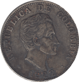 1922 50 CENTAVOS COLUMBIA - WORLD COINS - Cambridgeshire Coins