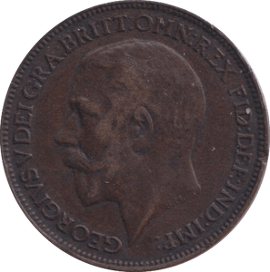1922 FARTHING ( FINE ) - FARTHING - Cambridgeshire Coins