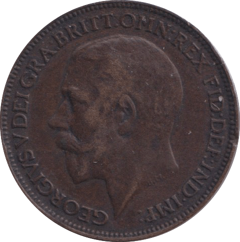 1922 FARTHING ( FINE ) - FARTHING - Cambridgeshire Coins