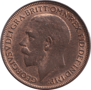 1922 FARTHING ( GVF ) - FARTHING - Cambridgeshire Coins