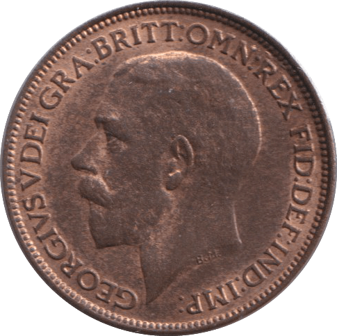 1922 FARTHING ( GVF ) - FARTHING - Cambridgeshire Coins