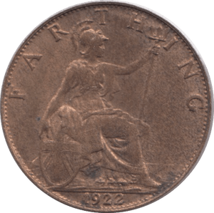 1922 FARTHING ( UNC ) - Farthing - Cambridgeshire Coins