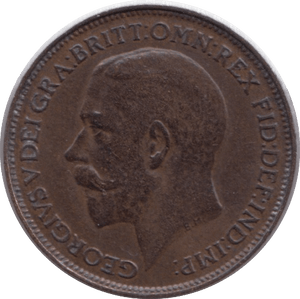 1922 FARTHING ( VF ) - Farthing - Cambridgeshire Coins