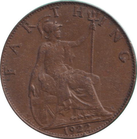1922 FARTHING ( VF ) - FARTHING - Cambridgeshire Coins