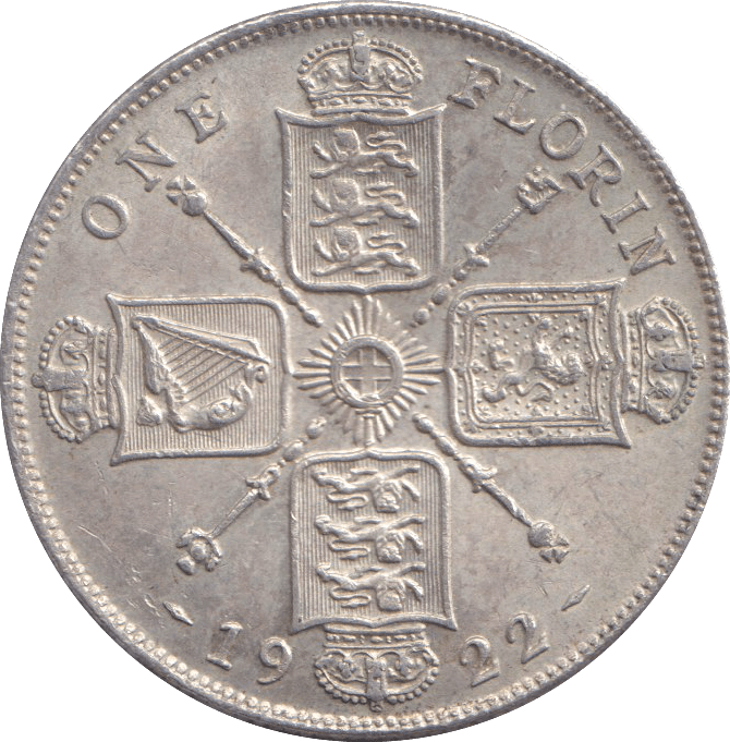 1922 FLORIN ( AUNC ) - FLORIN - Cambridgeshire Coins