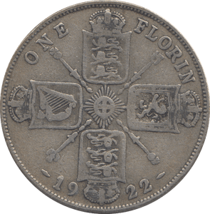 1922 FLORIN ( F ) - FLORIN - Cambridgeshire Coins