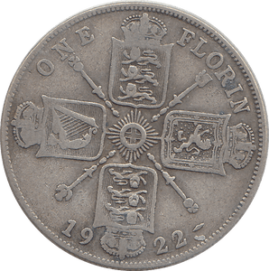 1922 FLORIN ( FINE ) - FLORIN - Cambridgeshire Coins