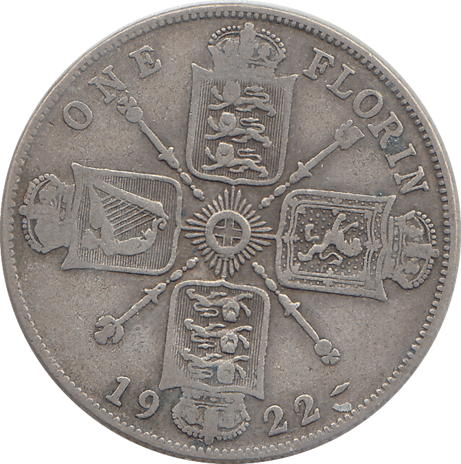 1922 FLORIN ( FINE ) - FLORIN - Cambridgeshire Coins
