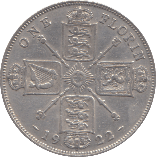 1922 FLORIN ( GF ) - FLORIN - Cambridgeshire Coins