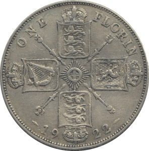 1922 FLORIN ( GF ) - FLORIN - Cambridgeshire Coins