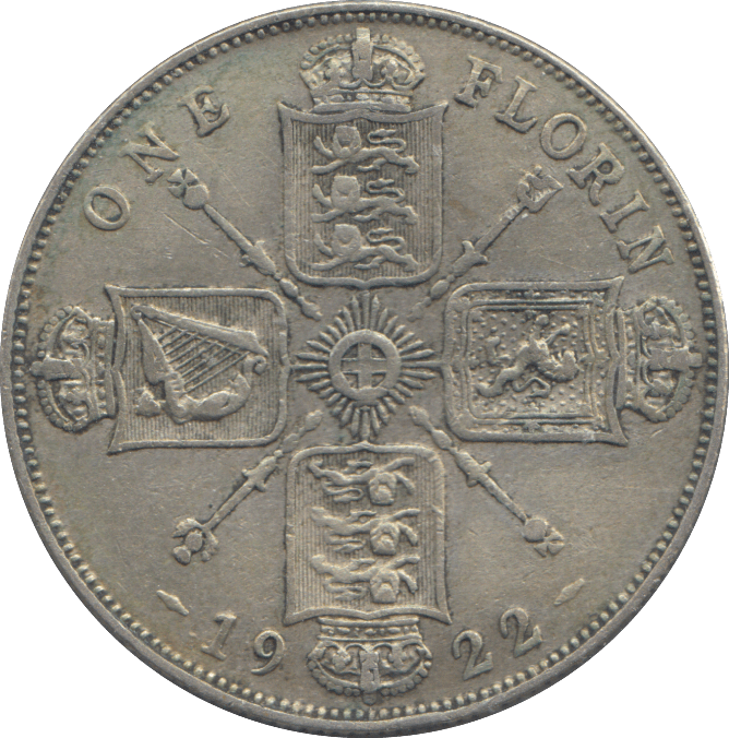1922 FLORIN ( GF ) - FLORIN - Cambridgeshire Coins