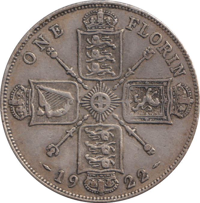 1922 FLORIN ( GF ) - FLORIN - Cambridgeshire Coins