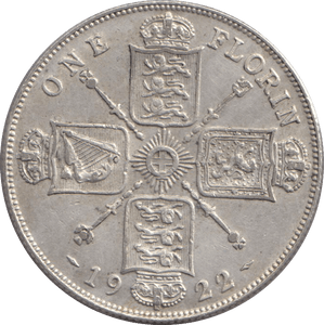 1922 FLORIN ( GF ) - FLORIN - Cambridgeshire Coins
