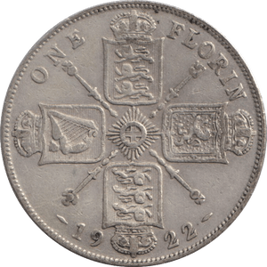 1922 FLORIN ( GF ) - FLORIN - Cambridgeshire Coins