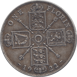 1922 FLORIN ( GVF ) - FLORIN - Cambridgeshire Coins
